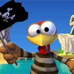 Crazy Chicken Pirates 3D News: Das Moorhuhn geht in die dritte Dimension
