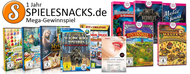 1 Jahr Spielesnacks.de Mega-Gewinnspiel