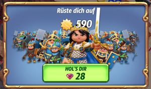 In Royal Revolt 2 wirst du ständig dazu ermuntert, die Juwelen für etwas auszugeben.