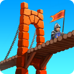 Bridge Constructor Mittelalter Spieletest: Spaßiger Brückenbau in der Vergangenheit