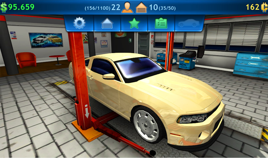 Der Car Mechanic Simulator 2014 Mobile ist eine optisch gelungene Umsetzung der PC-Fassung. 