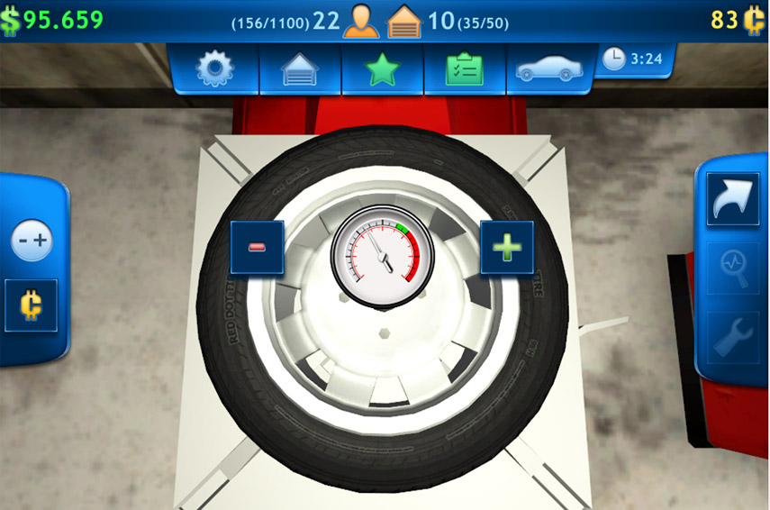 Der Car Mechanic Simulator 2014 Mobile ist eine optisch gelungene Umsetzung der PC-Fassung. 