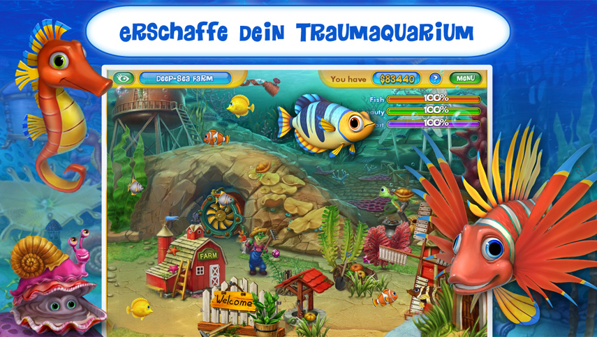 Demo-Download: Fishdom 2 kannst du auf deinem Android-Gerät kostenlos testen.