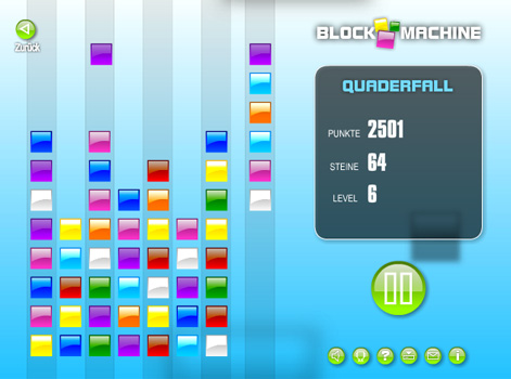 Quaderfall mixt Match-3 mit Tetris, wodurch eine interessantes, neues Spielprinzip entsteht.