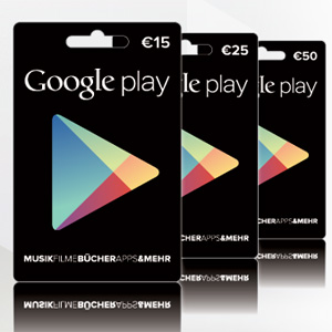 Eine gute Möglichkeit, um an Guthaben zu kommen: die Google Play-Karten.