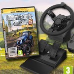 Landwirtschafts-Simulator 15 Gold Edition: So sieht das Lenkrad im Einsatz aus