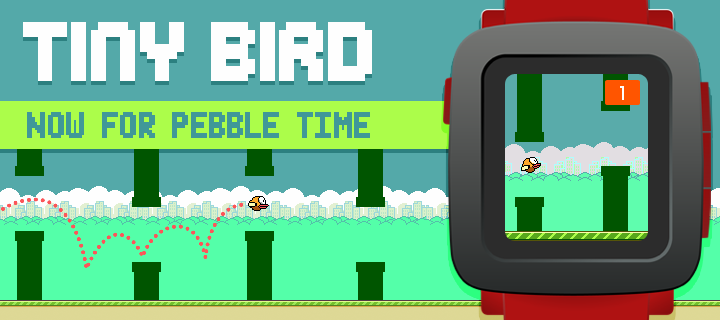 flappy bird pebble watch