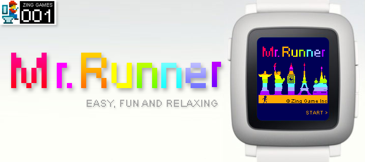 mr runner pebble watch