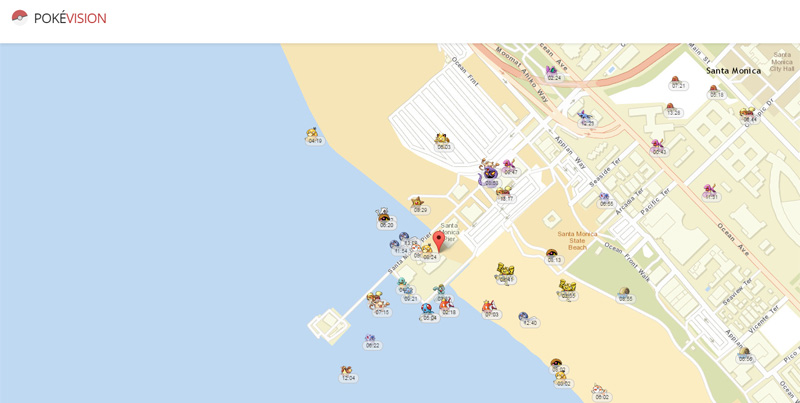 PokèVision ist echt praktisch: Auf einer Karte siehst du, wo sich die Pokèmons verstecken.