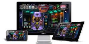 RoboManiac ist ein Multi-Plattform-Game. Du kannst es also auf dem Smartphone, Tablet und auf deinem PC zocken.