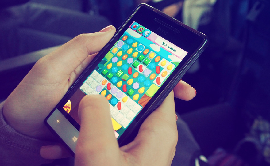 Candy Crush Saga auf dem Smartphone (Bild: Pixabay)